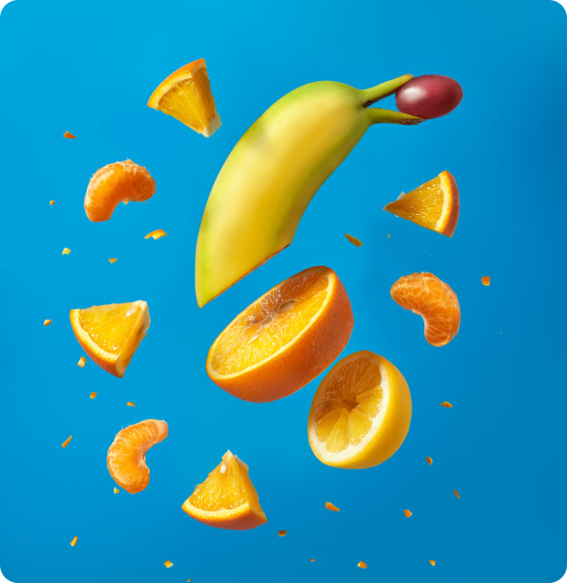 section background, oranges